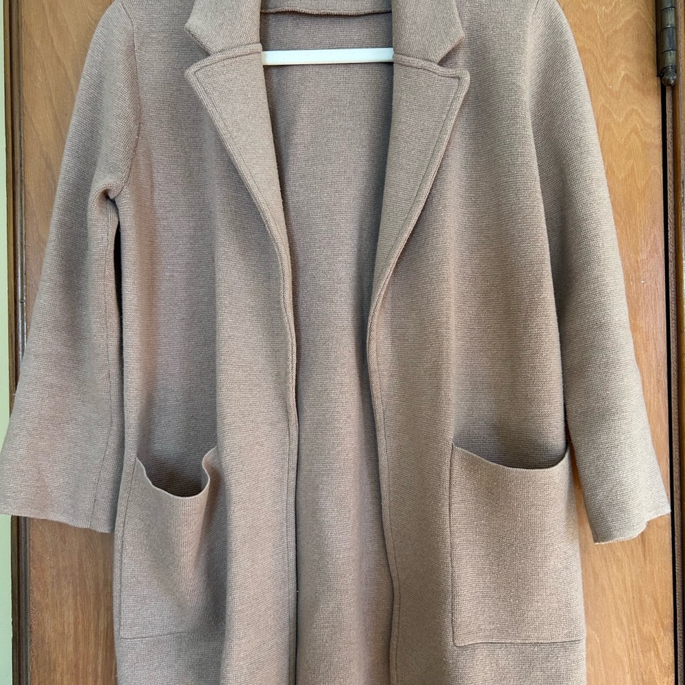J. Crew Camel Blazer Sweater